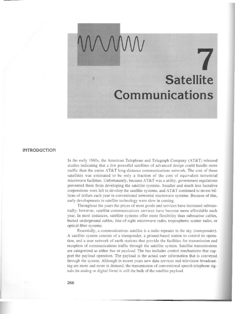 History and Types of Satellite Communications | PDF | Satellite ...