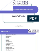 LUPIN TELEPOWER Corporate Profile New 06-10-10