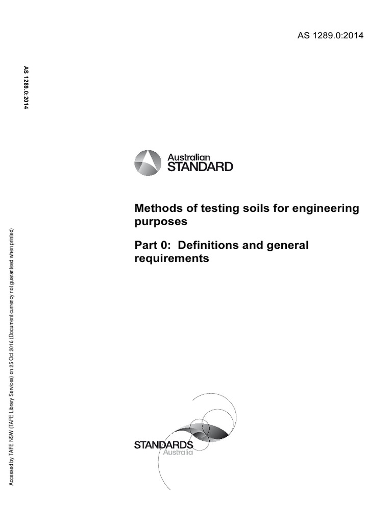 Methods of Testing Soils For Engineering Purposes Part 0: Definitions ...