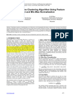 Efficient K-Means Clustering Algorithm Using Feature Weight and Min-Max Normalization