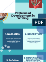 Patterns of Development in Writing