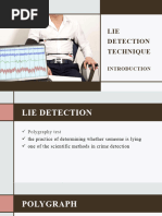 Introduction Lie Detection Technique