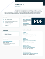 Dark Blue and White Modern Web Developer CV