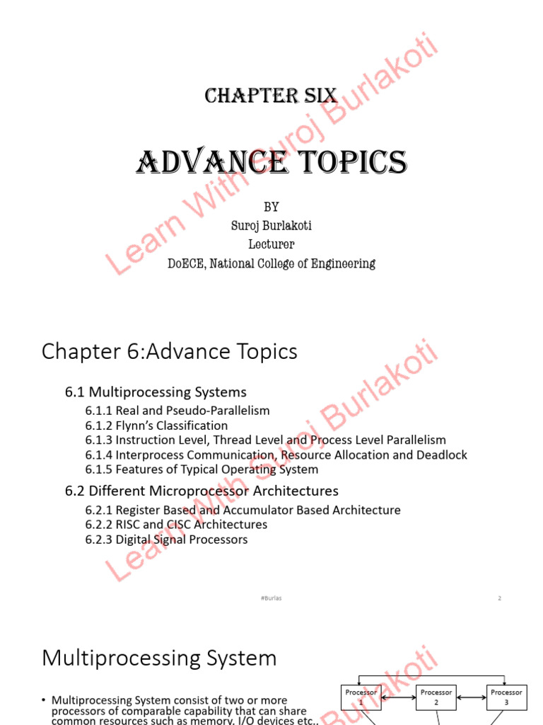 Chapter 6 Advanced Topics | PDF | Parallel Computing | Process (Computing)