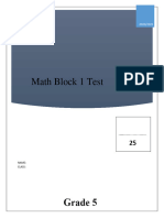 Block One Exam Night