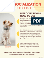 Puppy Socialization Checklist Printable PDF