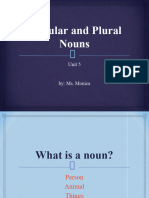 Singular and Plural PPT Unit 5
