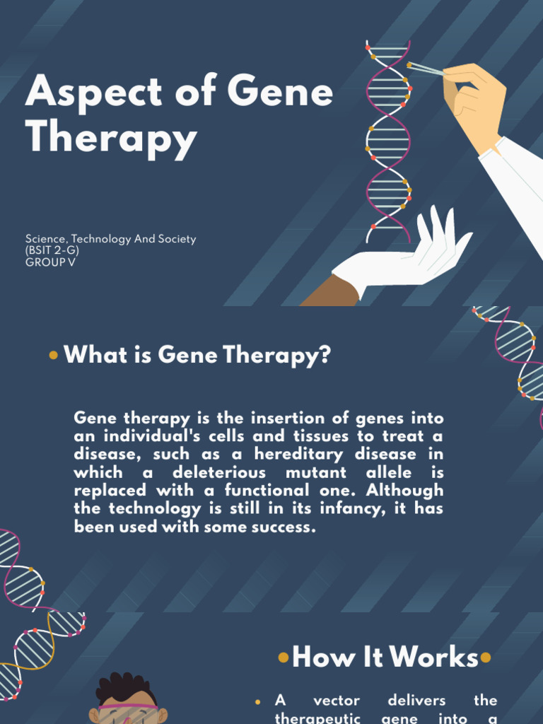 Aspect of Gene Therapy (Group V) | PDF | Gene Therapy | Viral Vector