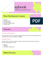 Sales Playbook: What This Playbook Contains