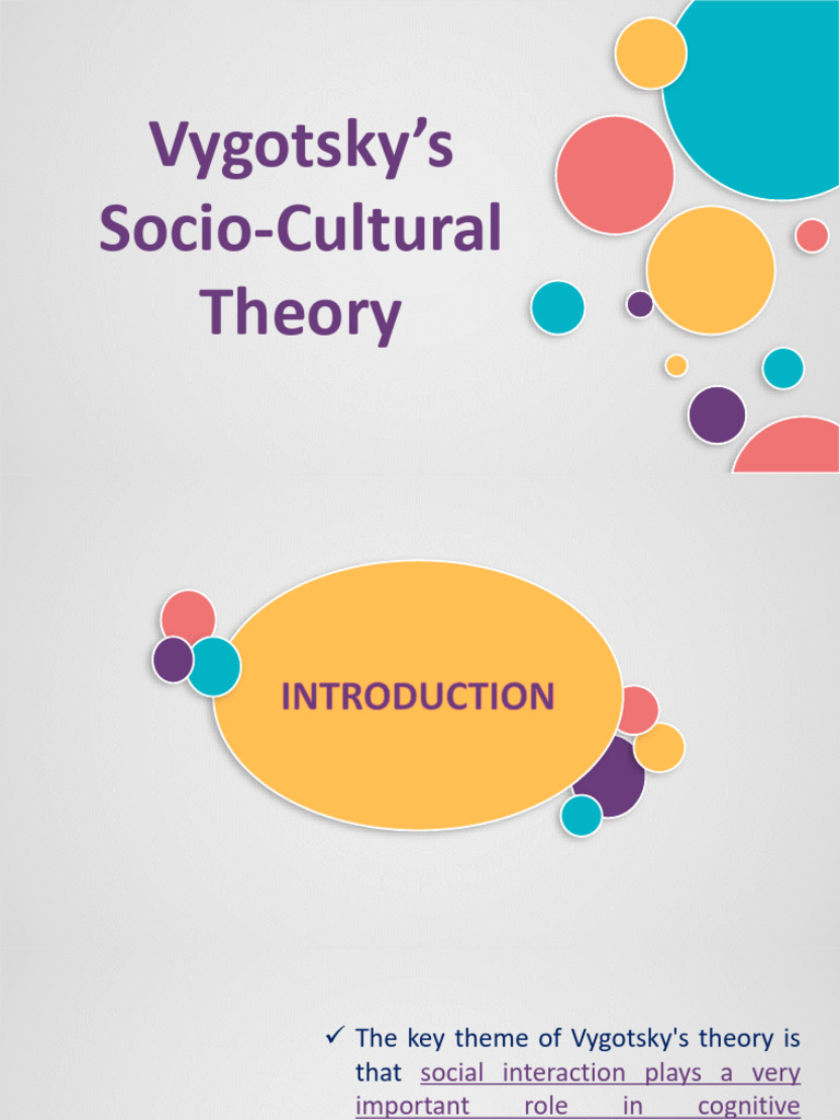 2.5 Socio Cultural Theory - Lev Vygotsky | PDF | Cognitive Development ...