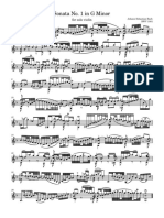 Solo Violin Sonata No. 1 in G Minor - J. S. Bach BWV 1001