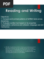 RW Pattern of Development in Writing