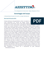 Il Gazzettino.it - " Gemellaggio dell'acqua", 29.12.10
