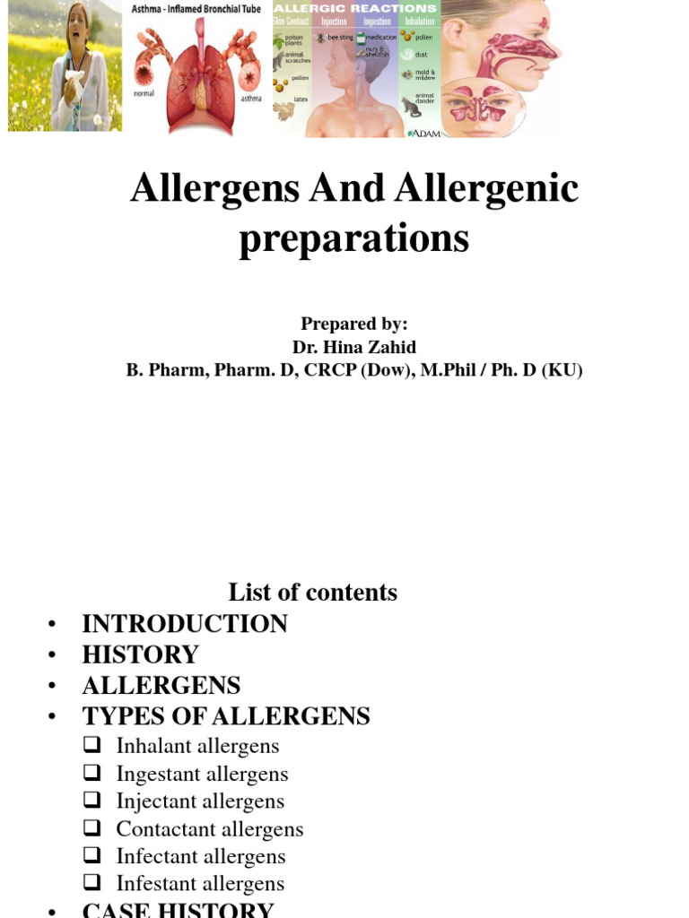Allergens & Allergy Treatments Guide | PDF | Allergy | Allergen