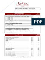 2023-24 Tarifs