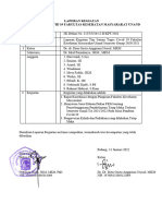 Laporan Kegiatan Satgas Covid 19 FKM Unand