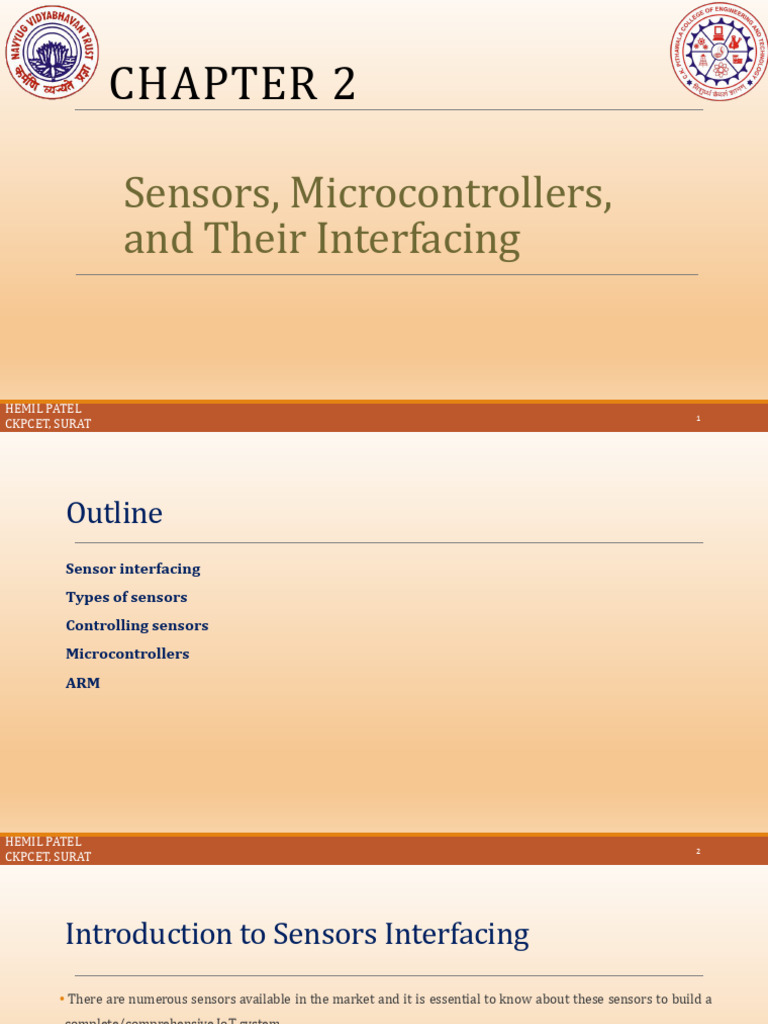 Sensor Interfacing with Microcontrollers | PDF | Central Processing ...