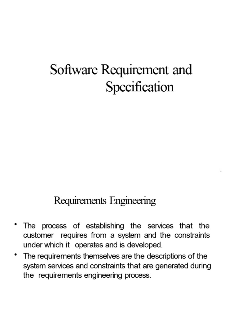 Software Requirements Overview Guide | PDF | Specification (Technical ...