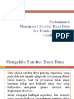 Pertemuan 6 - Manajemen Sumber Daya Data