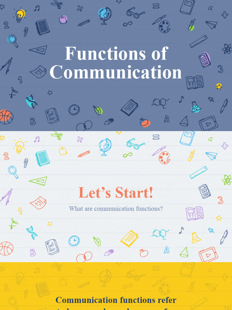 Functions of Communication Explained | PDF | Communication | Attitude ...