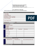 Formulir Pendaftaran Basic Training