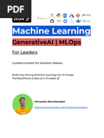 Machine Learning GenAI Roadma