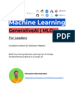 Machine Learning GenAI Roadma