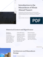 Introduction To The Mausoleum of Khoja Ahmed Yasawi