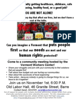 PPF Community Meeting Flier - Barre