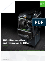 SHA-1 Deprecation and Migration To TR34