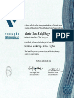 Certificado Maria Clara