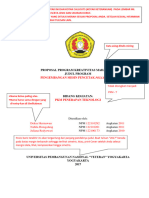 Template PKM (Halaman Judul, Halaman Pengesahan & Surat Pernyataan Ketua Penelitian