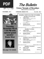 Download UT Bulletin November 2011 by Union Temple of Brooklyn SN70652525 doc pdf