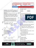 Final Jee-Main Examination - January, 2024: Chemistry Test Paper With Solution