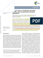 18 PCCP - The Role of PbI2 in CH3NH3PbI3 Perovskite Stability