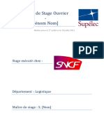 Rapport Stage 1 SNCF Ouvrier