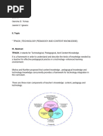 Written Report (TPACK)