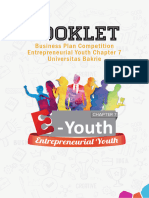 Booklet: Business Plan Competition Entrepreneurial Youth Chapter 7 Universitas Bakrie