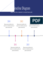 Navy Modern Timeline Diagram Graph