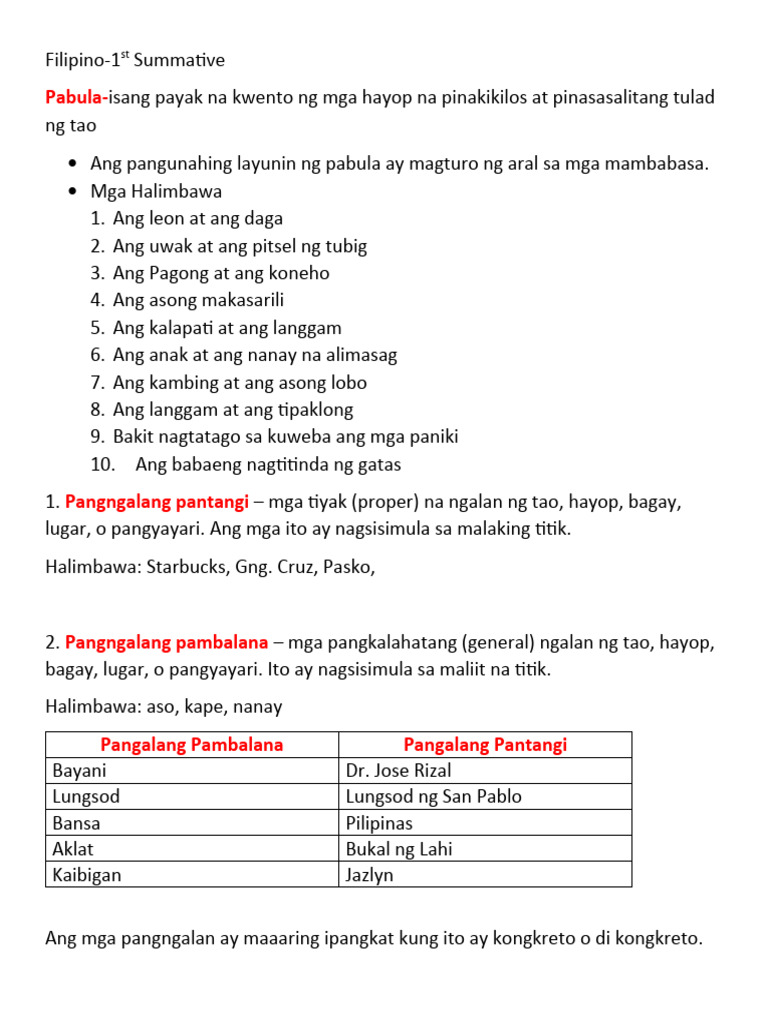 Filipino Part 2 | PDF