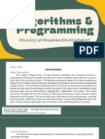 Algorithms and PROGRAMMING