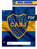 Separador de Materias para Carpeta Boca Juniors 3