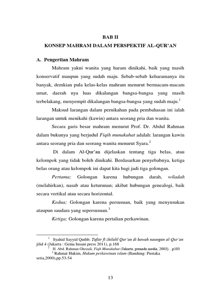 Konsep Mahram dalam Al-Qur'an | PDF | Agama & Spiritualitas