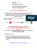 Réunion de Présentation Sciences PO1