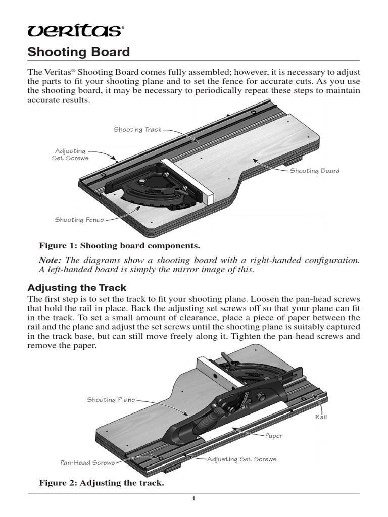 Veritas Shooting Board C 03 e PDF Screw Industrial Processes