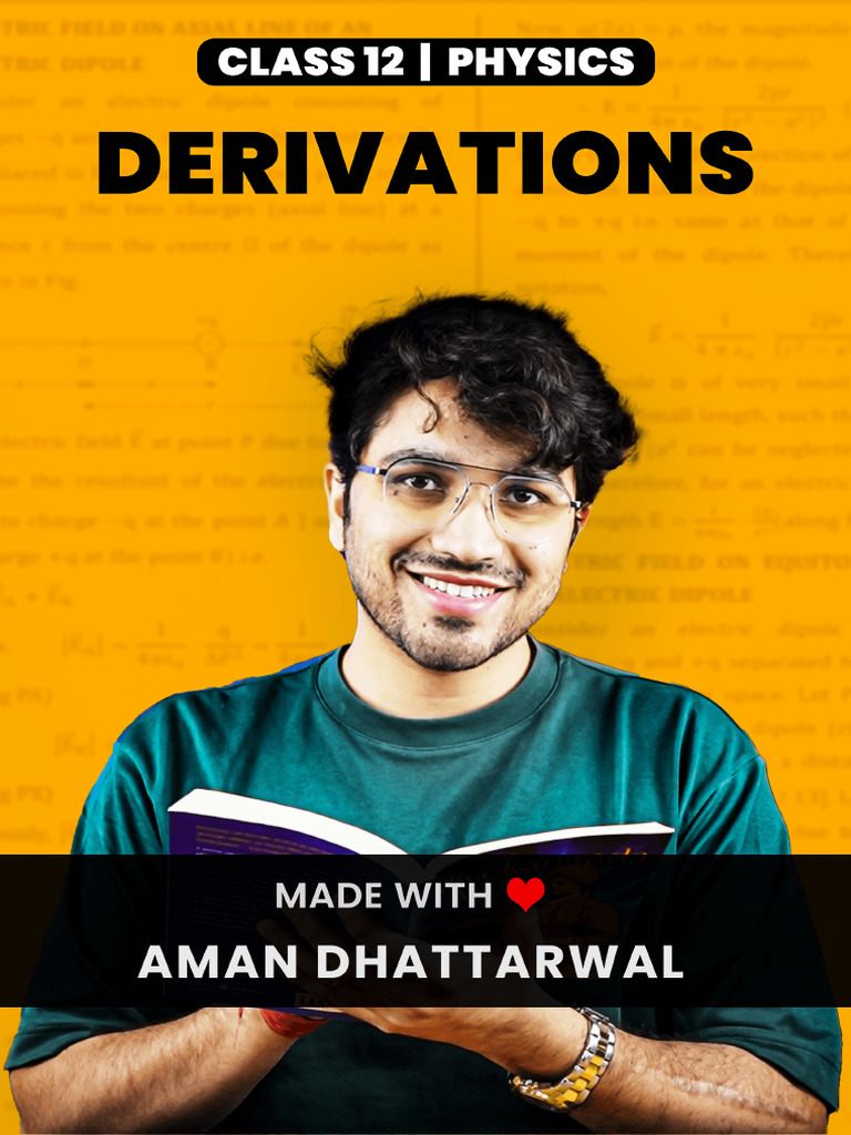Physics derivations pdf dipole capacitor