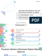 Sistem Informasi Dalam Kegiatan Bisnis Global, E-Business, Dan Kerjasama Global