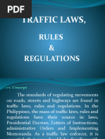 Traffic Rules and Regulations