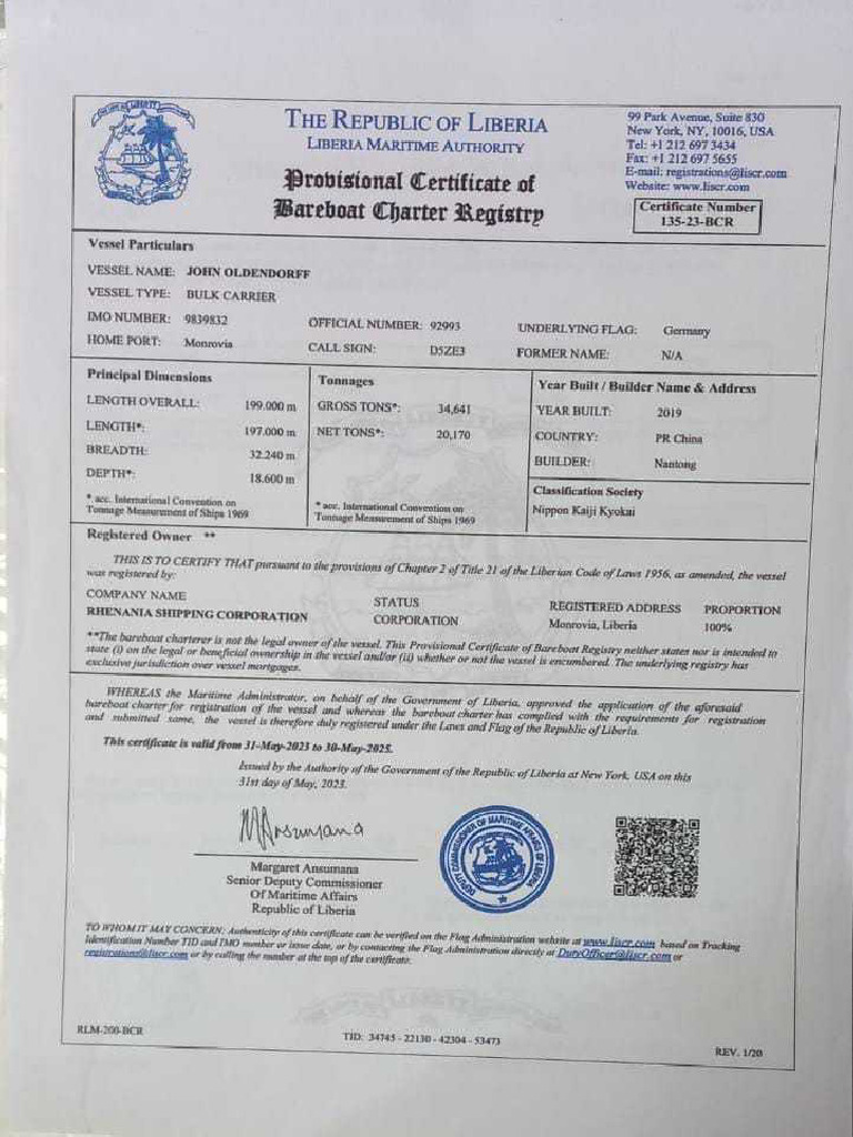 Certificate of Registry | PDF