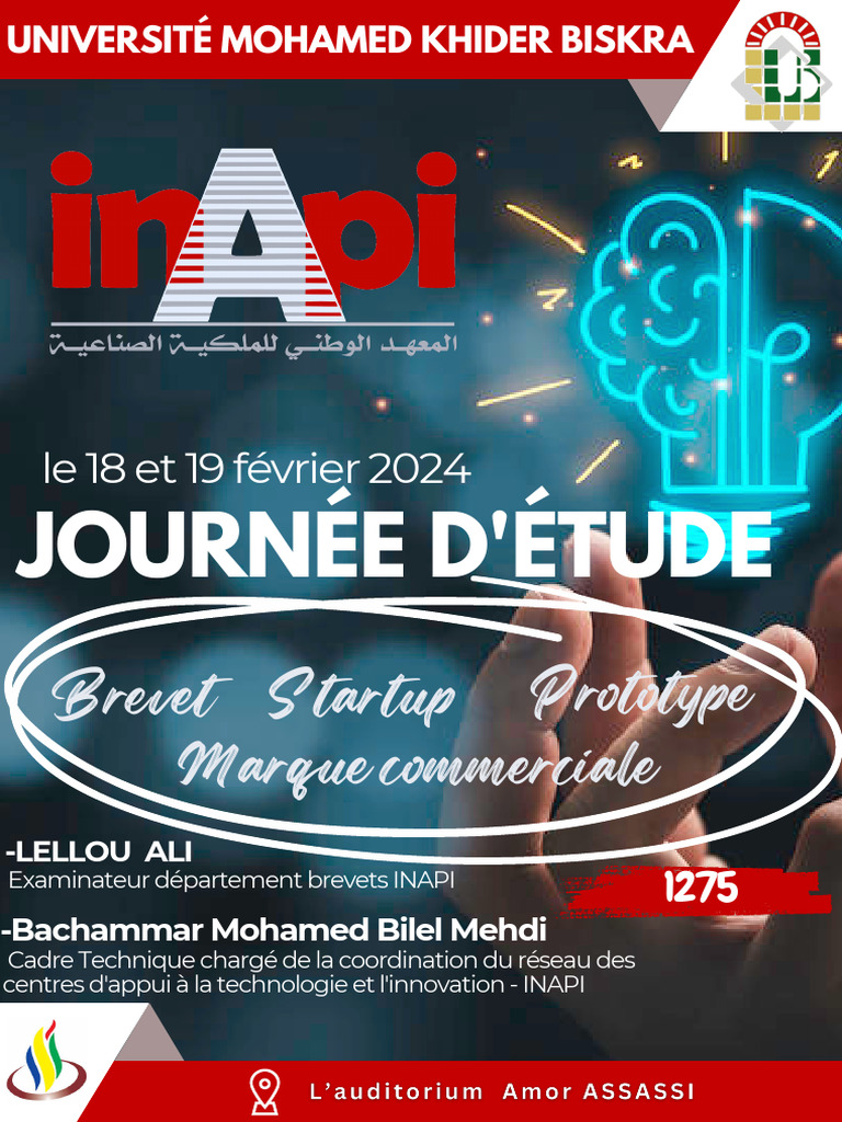 Journée d'étude sur brevets INAPI | PDF
